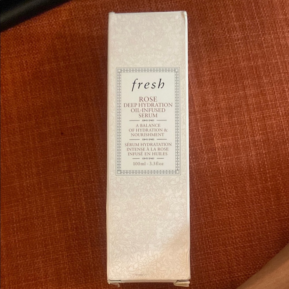 NIB Fresh Rose Hydration Oil Serum in White Box